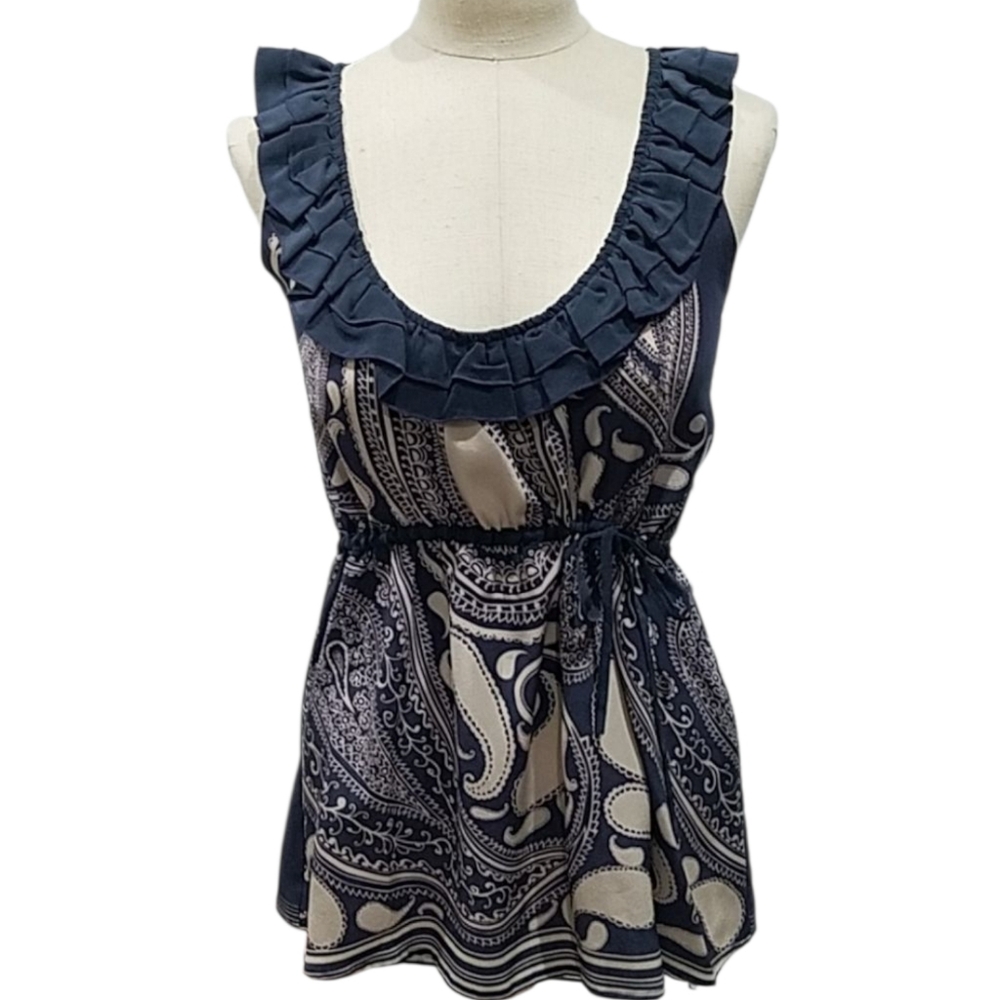 Jenny Han 100% Silk Top Size S/M